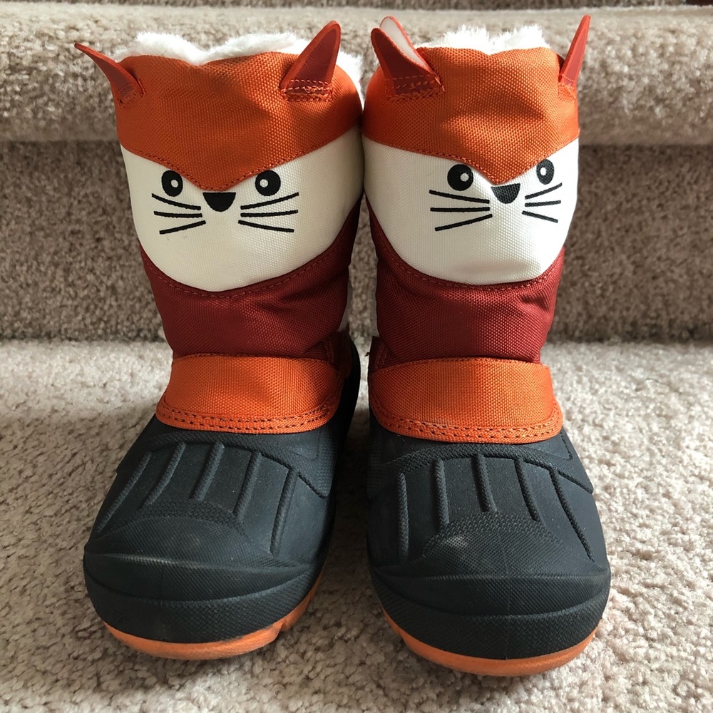 Size 10 Toddler Fox Winter Boots Cat & Jack